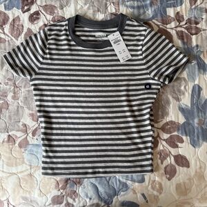 Hollister striped crop top